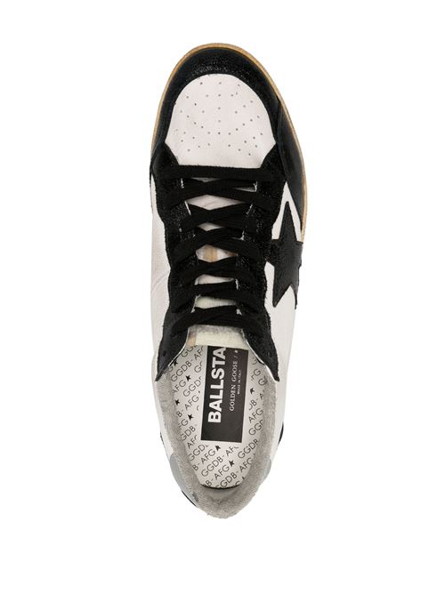 BALLSTAR NAPPA UPPER LEATHER TOE STAR AND SPUR NYLON TONGUE GOLDEN GOOSE DELUXE BRAND | GMF00623.F005068.10546/WHITE/BLACK/GREY